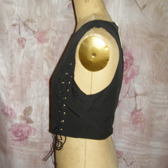 NWT size L 8-10 MUSTARD SEED Lace up crop top - Picture 7 of 9